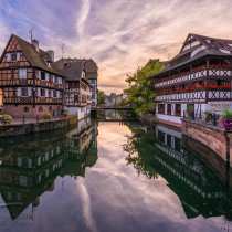 Sunset-Canals-Strasbourg-France