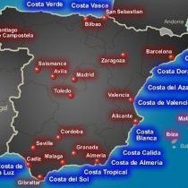 harta coastelor spaniole