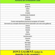 lista verde 22 iunie
